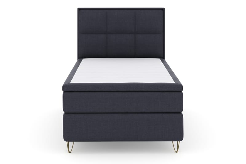 Select No 4 Komplett Sengepakke 120x200 Fast - Blå/V-formede Metallben - Møbler - Senger - Komplett sengepakke