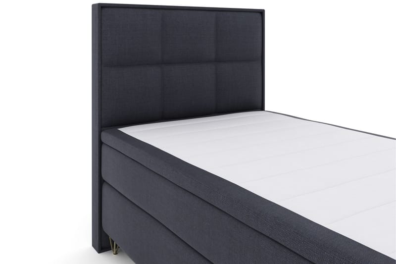 Select No 4 Komplett Sengepakke 120x200 Fast - Blå/V-formede Metallben - Møbler - Senger - Komplett sengepakke