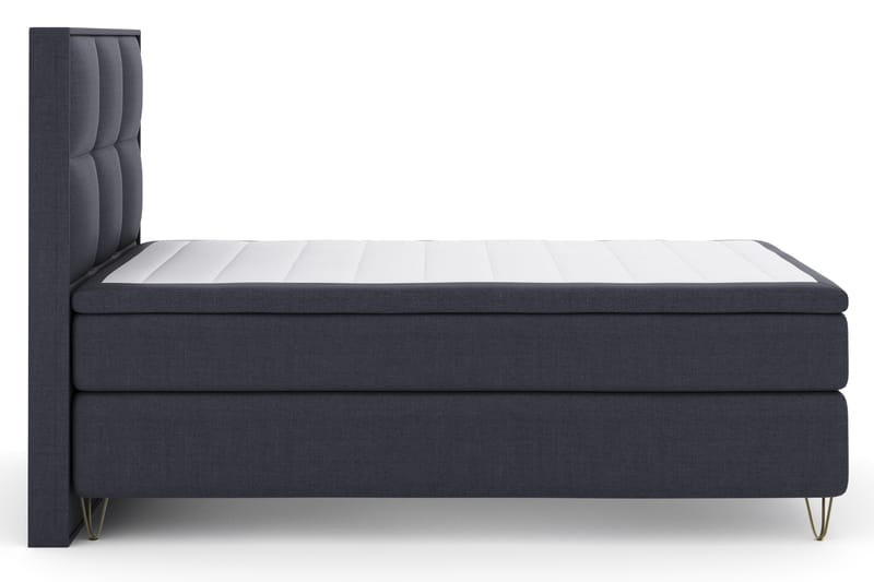 Select No 4 Komplett Sengepakke 120x200 Fast - Blå/V-formede Metallben - Møbler - Senger - Komplett sengepakke
