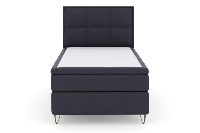 Select No 4 Komplett Sengepakke 120x200 Fast - Blå/V-formede Metallben - Møbler - Senger - Komplett sengepakke