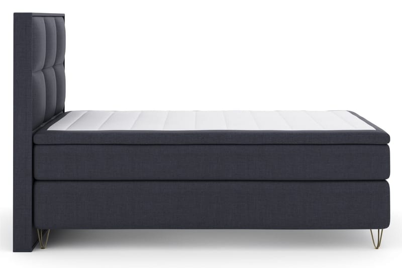Select No 4 Komplett Sengepakke 120x200 Fast - Blå/V-formede Metallben - Møbler - Senger - Komplett sengepakke