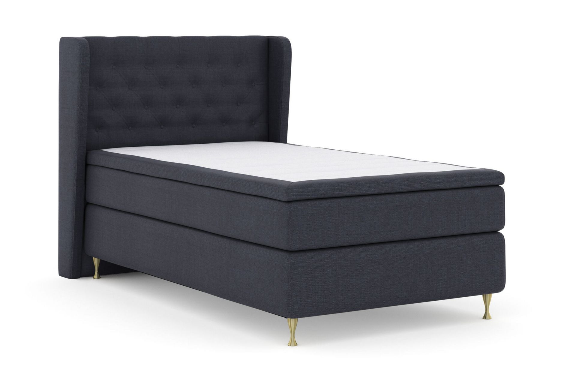 Select No 4 Komplett Sengepakke 120x200 Medium - Blå/Gullben - Møbler - Senger - Komplett sengepakke