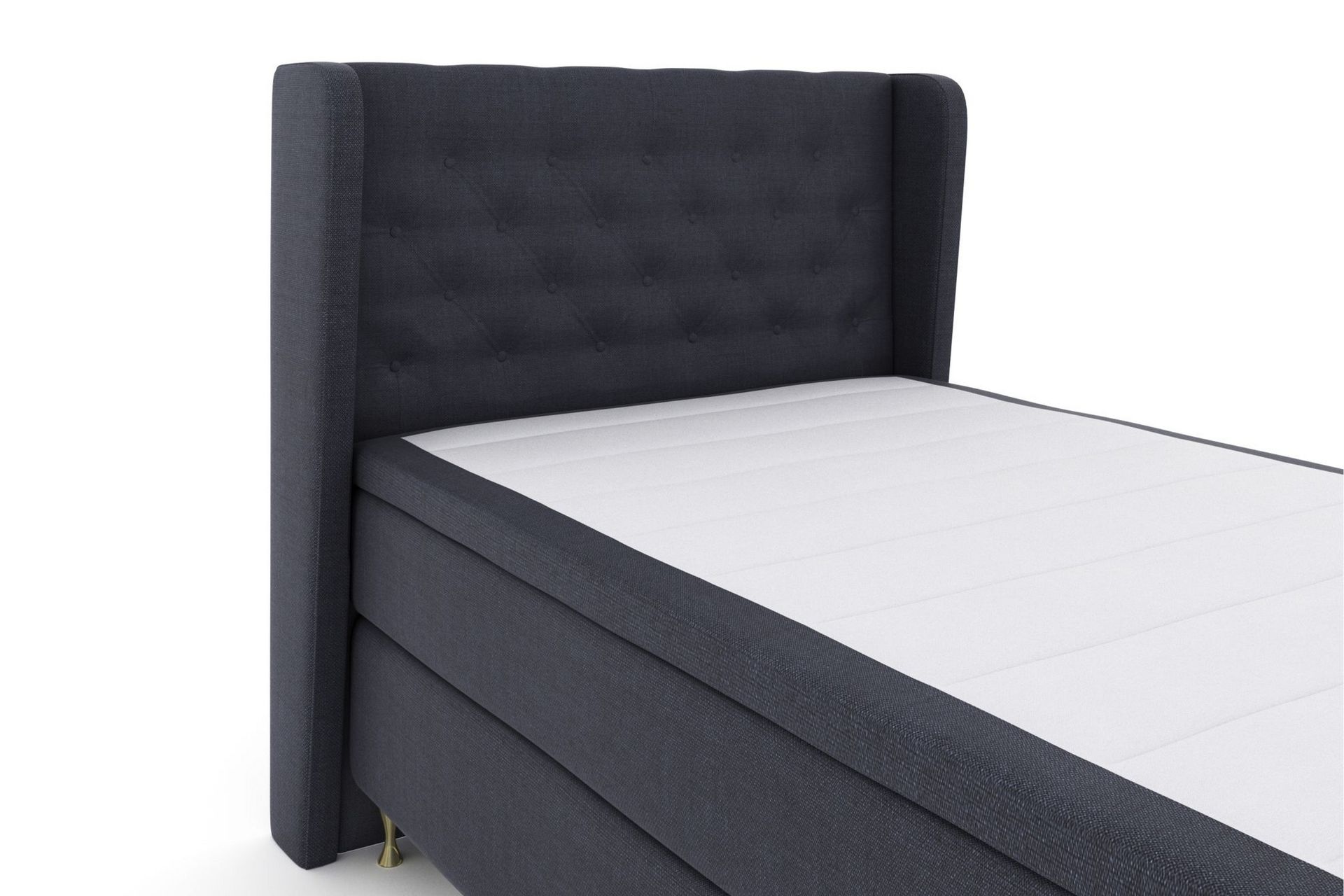 Select No 4 Komplett Sengepakke 120x200 Medium - Blå/Gullben - Møbler - Senger - Komplett sengepakke