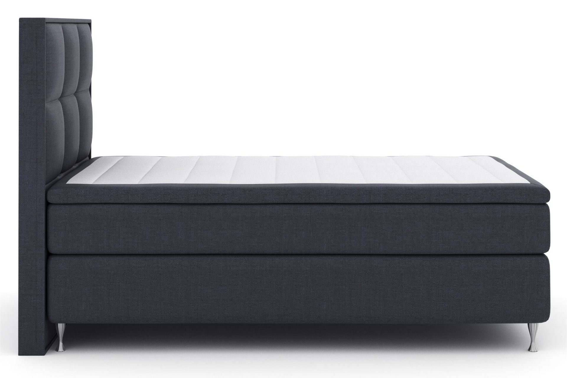 Select No 4 Komplett Sengepakke 120x200 Medium - Blå/Sølvben - Møbler - Senger - Komplett sengepakke