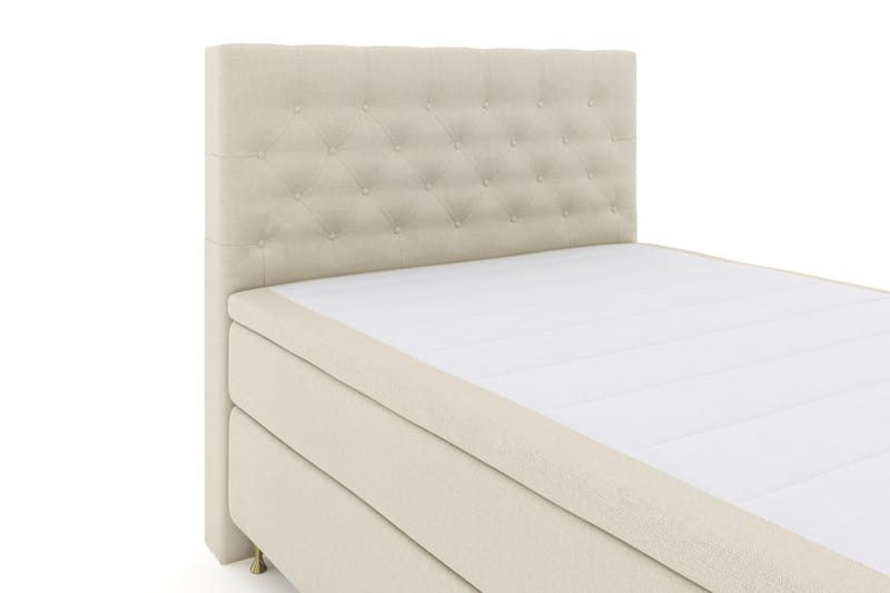 Select No 4 Komplett Sengepakke 140x200 Fast - Beige/Gullben - Møbler - Senger - Komplett sengepakke