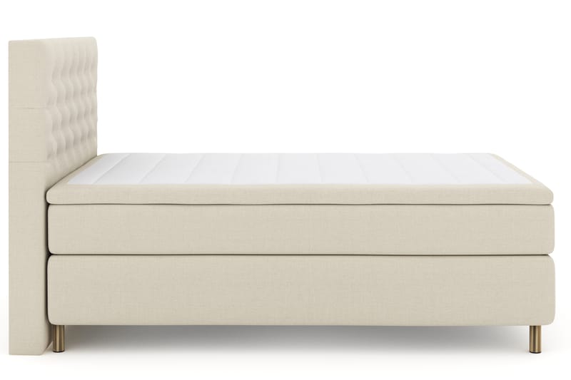 Select No 4 Komplett Sengepakke 140x200 Fast - Beige/Kobberben - Møbler - Senger - Komplett sengepakke
