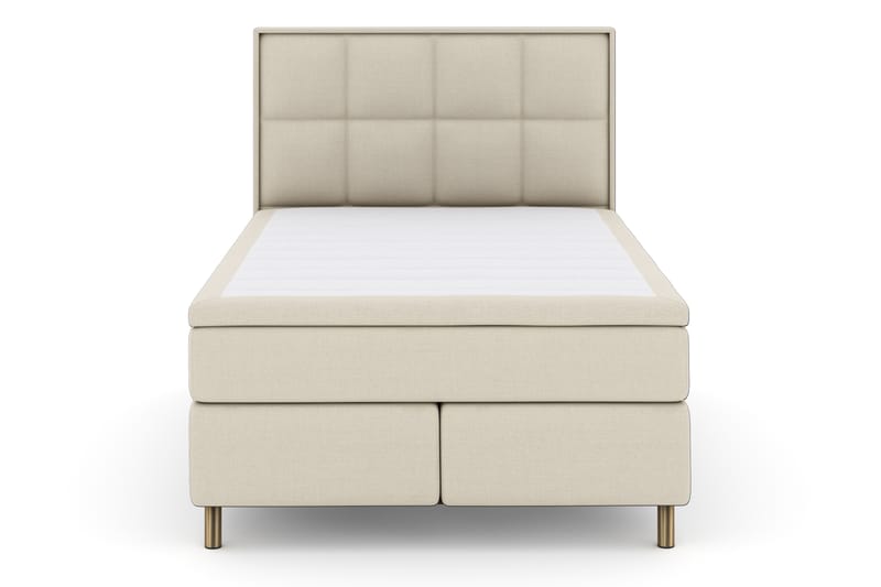 Select No 4 Komplett Sengepakke 140x200 Fast - Beige/Kobberben - Møbler - Senger - Komplett sengepakke