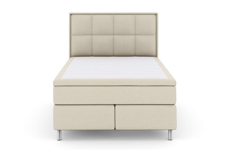 Select No 4 Komplett Sengepakke 140x200 Fast - Beige/Metallben - Møbler - Senger - Kontinentalsenger