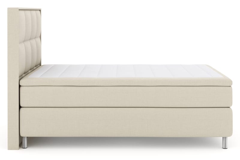 Select No 4 Komplett Sengepakke 140x200 Fast - Beige/Metallben - Møbler - Senger - Kontinentalsenger