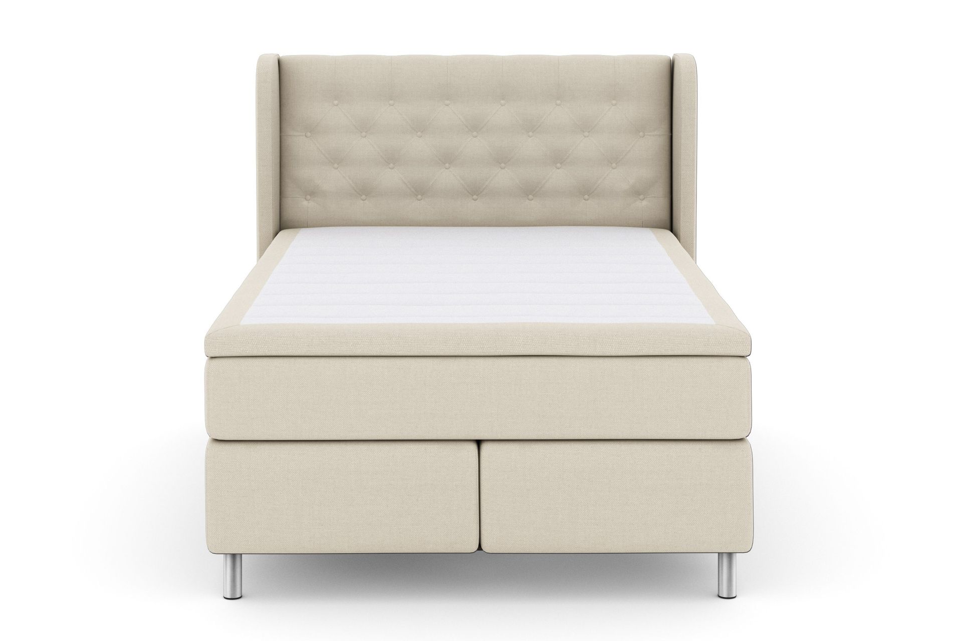 Select No 4 Komplett Sengepakke 140x200 Fast - Beige/Metallben