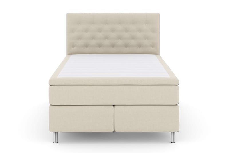 Select No 4 Komplett Sengepakke 140x200 Fast - Beige/Metallben - Møbler - Senger - Kontinentalsenger