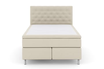Select No 4 Komplett Sengepakke 140x200 Fast - Beige/Metallben - Møbler - Senger - Komplett sengepakke