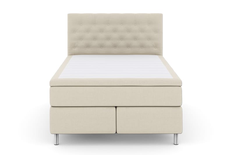 Select No 4 Komplett Sengepakke 140x200 Fast - Beige/Metallben - Møbler - Senger - Komplett sengepakke