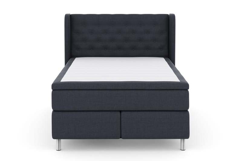 Select No 4 Komplett Sengepakke 140x200 Fast - Blå/Metallben - Møbler - Senger - Komplett sengepakke