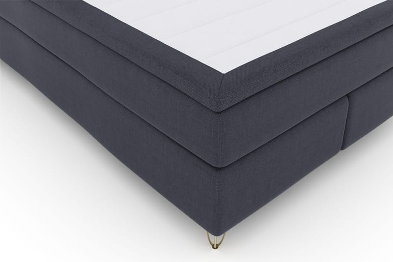 Select No 4 Komplett Sengepakke 140x200 Fast - Blå/V-formede Metallben - Møbler - Senger - Kontinentalsenger
