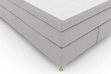 Select No 4 Komplett Sengepakke 140x200 Fast - Lysegrå/Gullben - Møbler - Senger - Komplett sengepakke