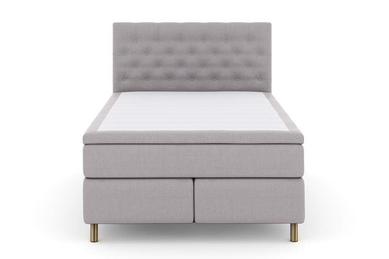 Select No 4 Komplett Sengepakke 140x200 Fast - Lysegrå/Kobberben - Møbler - Senger - Komplett sengepakke
