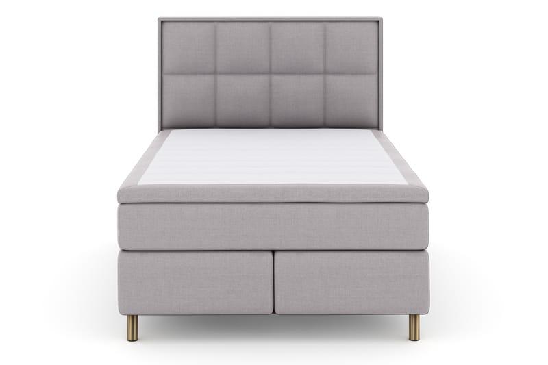Select No 4 Komplett Sengepakke 140x200 Fast - Lysegrå/Kobberben - Møbler - Senger - Komplett sengepakke