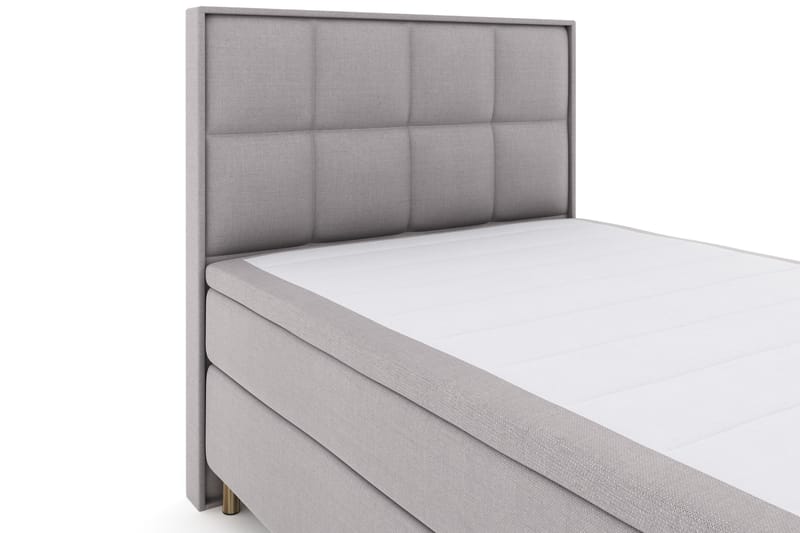 Select No 4 Komplett Sengepakke 140x200 Fast - Lysegrå/Kobberben - Møbler - Senger - Komplett sengepakke