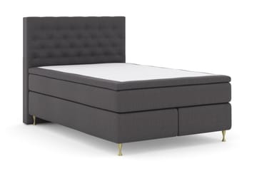 Select No 4 Komplett Sengepakke 140x200 Fast - Mørkegrå/Gullben - Møbler - Senger - Komplett sengepakke