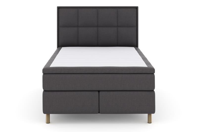 Select No 4 Komplett Sengepakke 140x200 Fast - Mørkegrå/Kobberben - Møbler - Senger - Komplett sengepakke