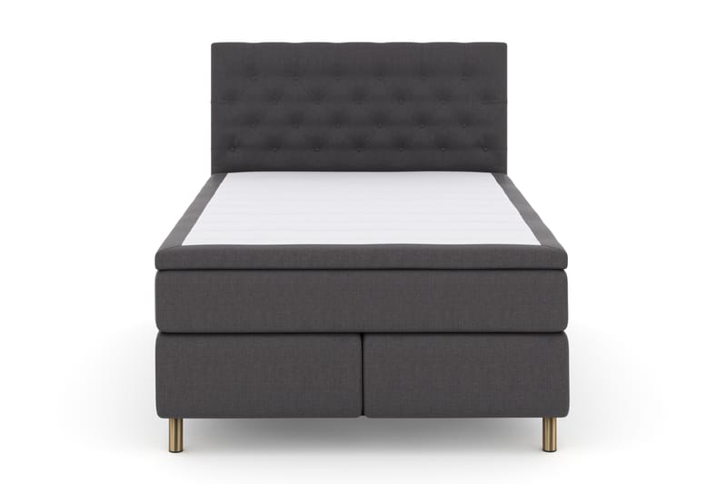 Select No 4 Komplett Sengepakke 140x200 Fast - Mørkegrå/Kobberben - Møbler - Senger - Komplett sengepakke