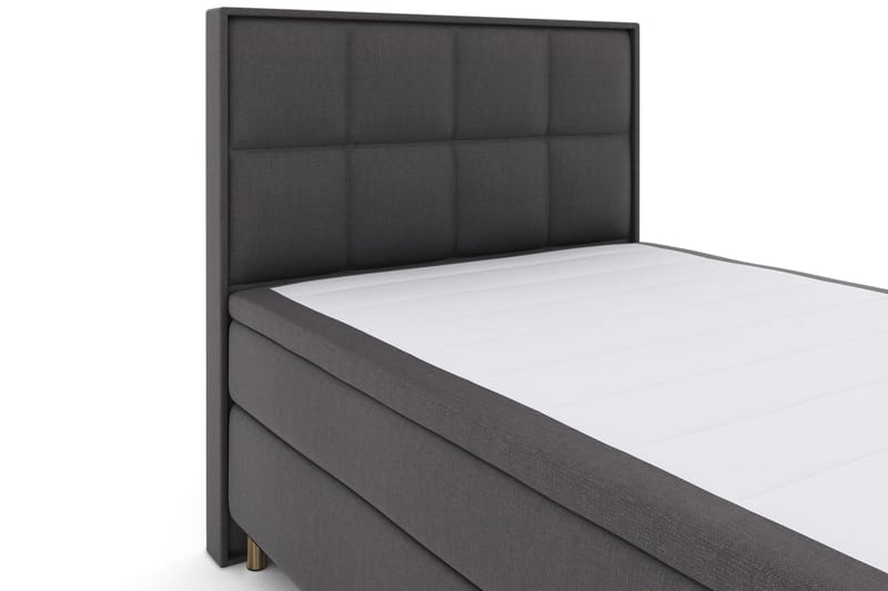 Select No 4 Komplett Sengepakke 140x200 Fast - Mørkegrå/Kobberben - Møbler - Senger - Komplett sengepakke