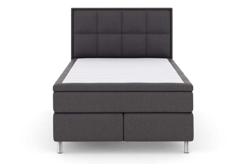 Select No 4 Komplett Sengepakke 140x200 Fast - Mørkegrå/Metallben - Møbler - Senger - Komplett sengepakke