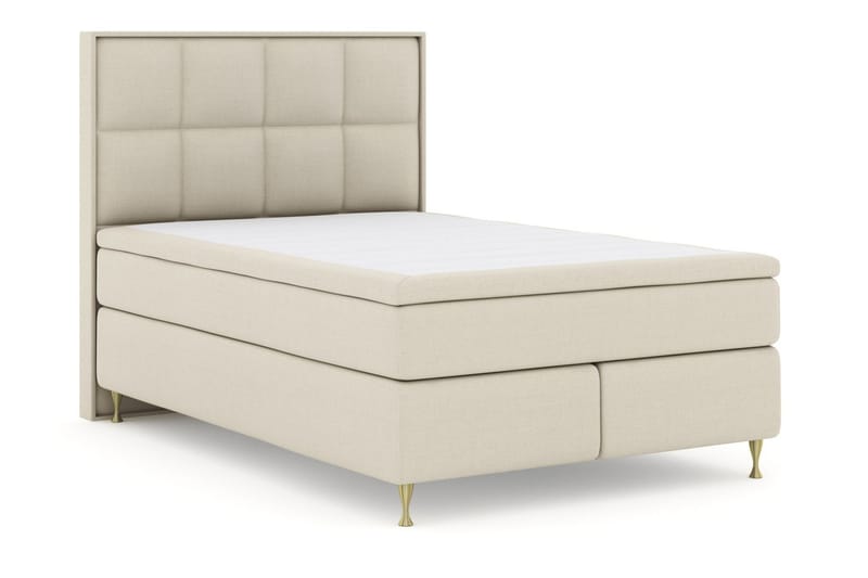 Select No 4 Komplett Sengepakke 140x200 Fast/Medium - Beige/Gullben - Komplett sengepakke - Kontinentalsenger - Dobbeltsenger