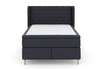 Select No 4 Komplett Sengepakke 140x200 Fast/Medium - Blå/Gullben - Møbler - Senger - Kontinentalsenger