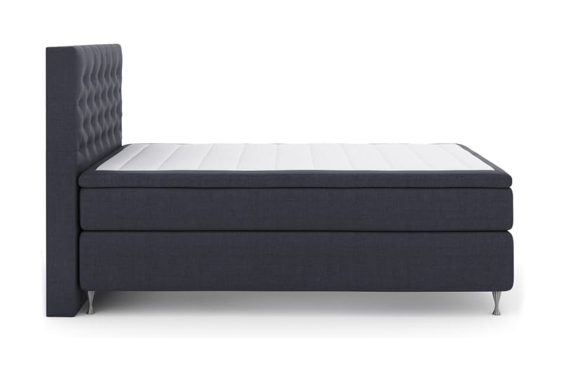 Select No 4 Komplett Sengepakke 140x200 Fast/Medium - Blå/Sølvben - Møbler - Senger - Kontinentalsenger