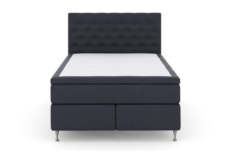 Select No 4 Komplett Sengepakke 140x200 Fast/Medium - Blå/Sølvben - Møbler - Senger - Komplett sengepakke