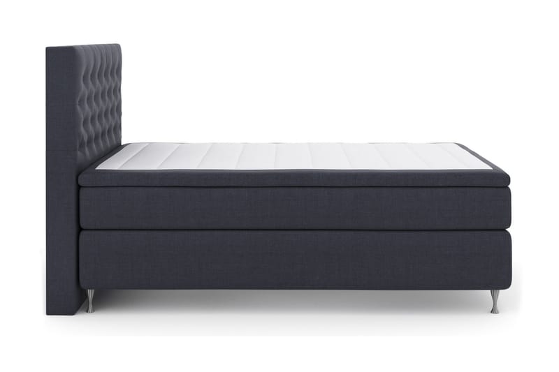 Select No 4 Komplett Sengepakke 140x200 Fast/Medium - Blå/Sølvben - Møbler - Senger - Komplett sengepakke
