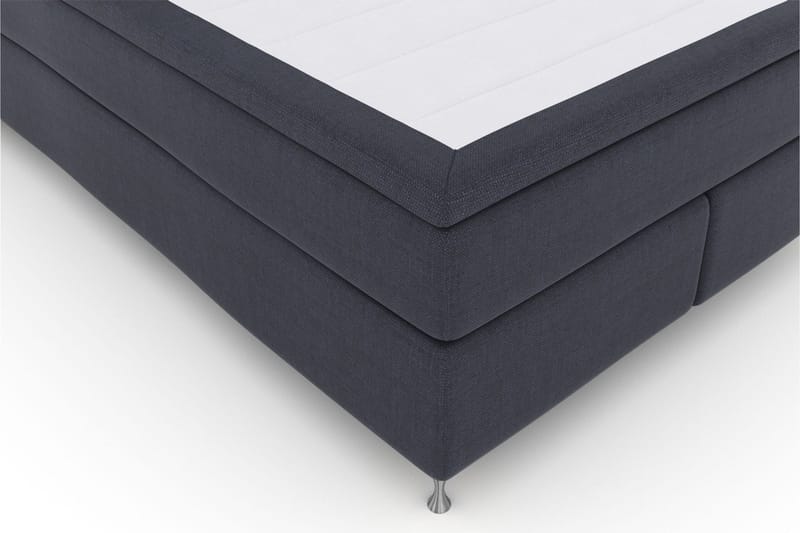 Select No 4 Komplett Sengepakke 140x200 Fast/Medium - Blå/Sølvben - Møbler - Senger - Kontinentalsenger