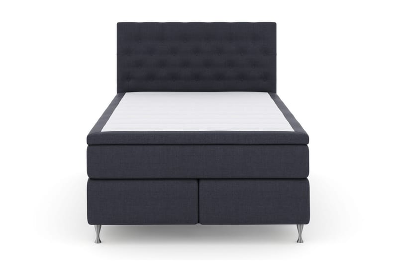 Select No 4 Komplett Sengepakke 140x200 Fast/Medium, Blå/Sølvben