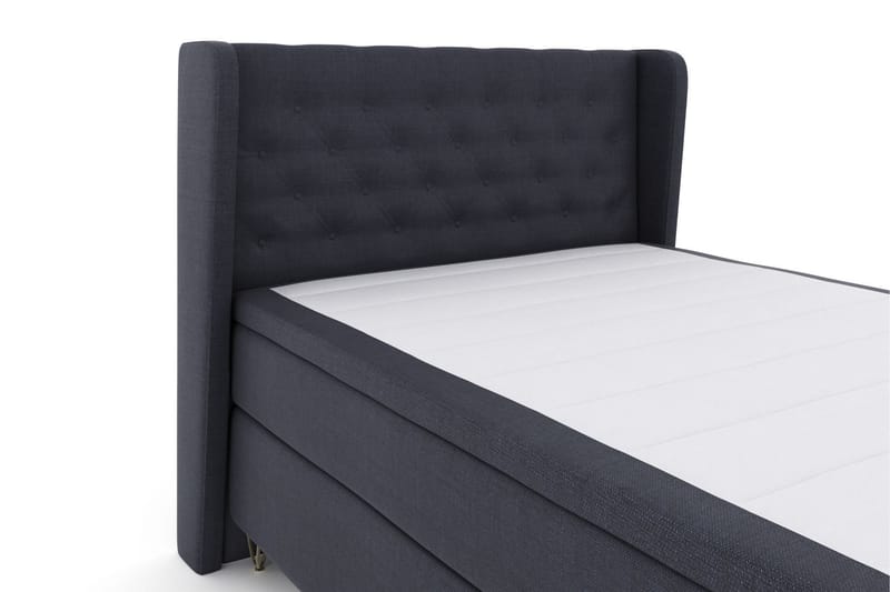 Select No 4 Komplett Sengepakke 140x200 Fast/Medium - Blå/V-formede Metallben - Møbler - Senger - Komplett sengepakke