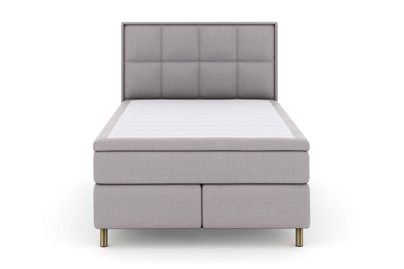 Select No 4 Komplett Sengepakke 140x200 Fast/Medium, Lysegrå/Kobberben