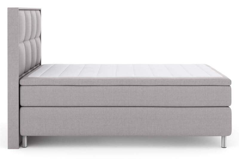 Select No 4 Komplett Sengepakke 140x200 Fast/Medium - Lysegrå/Metallben - Møbler - Senger - Komplett sengepakke