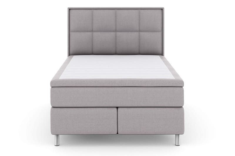 Select No 4 Komplett Sengepakke 140x200 Fast/Medium - Lysegrå/Metallben - Møbler - Senger - Komplett sengepakke