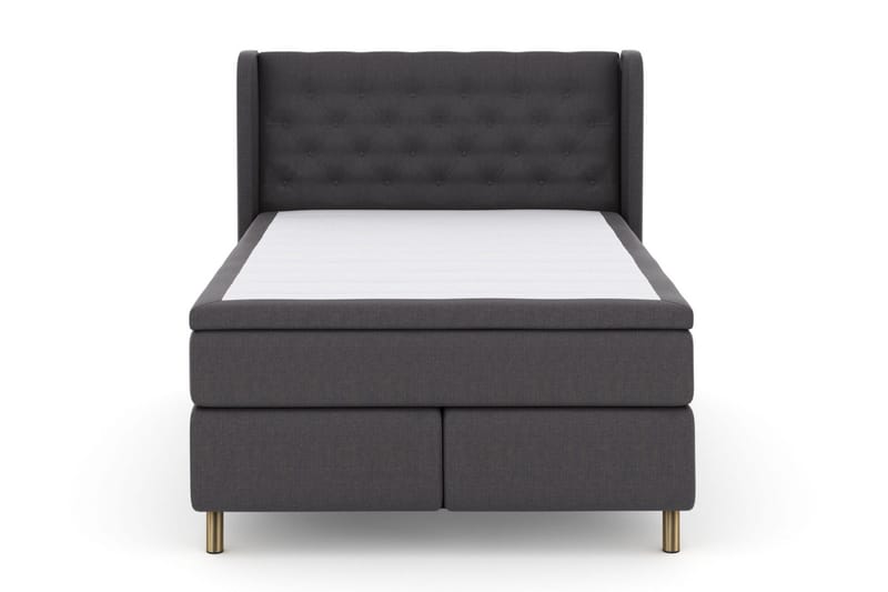 Select No 4 Komplett Sengepakke 140x200 Fast/Medium, Mørkegrå/Kobberben