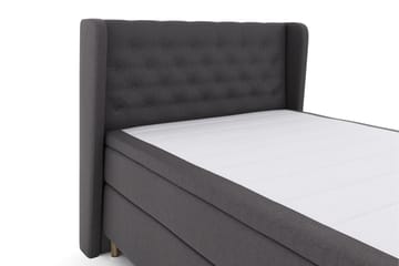 Select No 4 Komplett Sengepakke 140x200 Fast/Medium - Mørkegrå/Kobberben - Møbler - Senger - Kontinentalsenger
