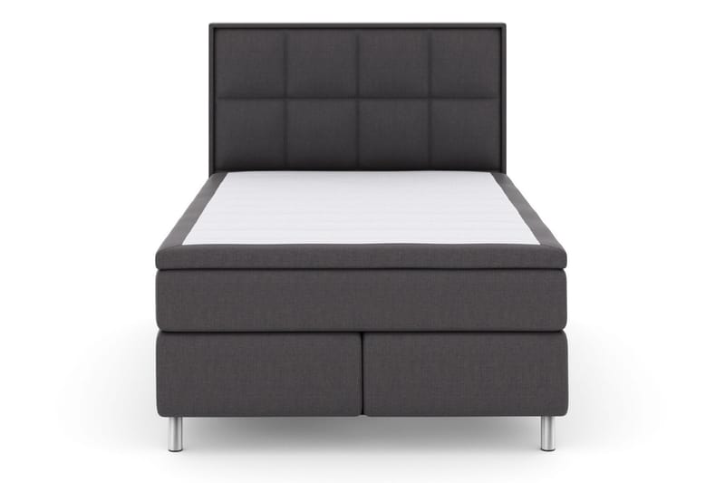 Select No 4 Komplett Sengepakke 140x200 Fast/Medium - Mørkegrå/Metallben - Møbler - Senger - Komplett sengepakke