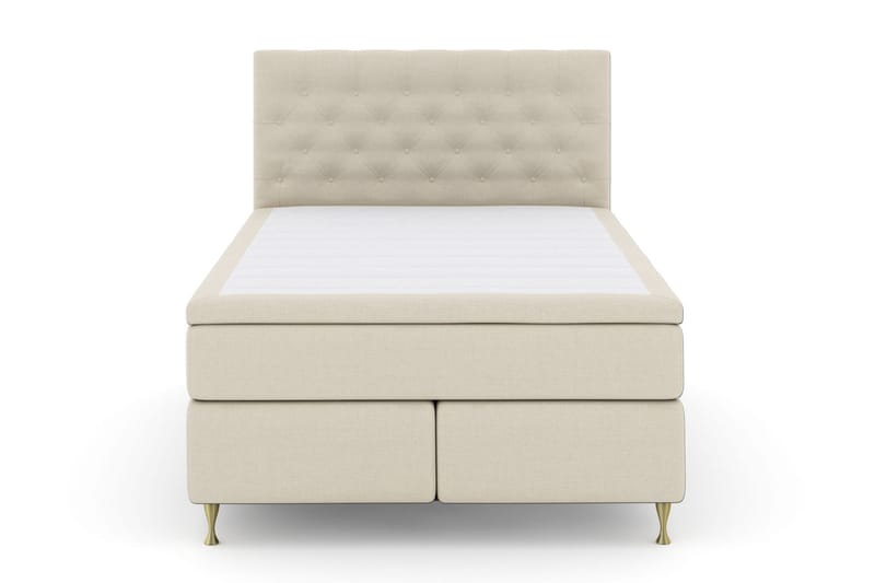 Select No 4 Komplett Sengepakke 140x200 Medium - Beige/Gullben - Møbler - Senger - Komplett sengepakke