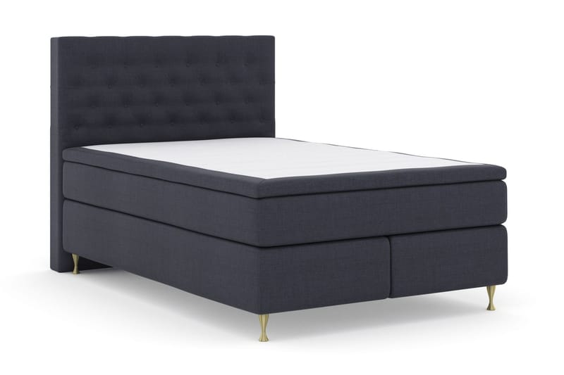 Select No 4 Komplett Sengepakke 140x200 Medium - Blå/Gullben - Møbler - Senger - Komplett sengepakke