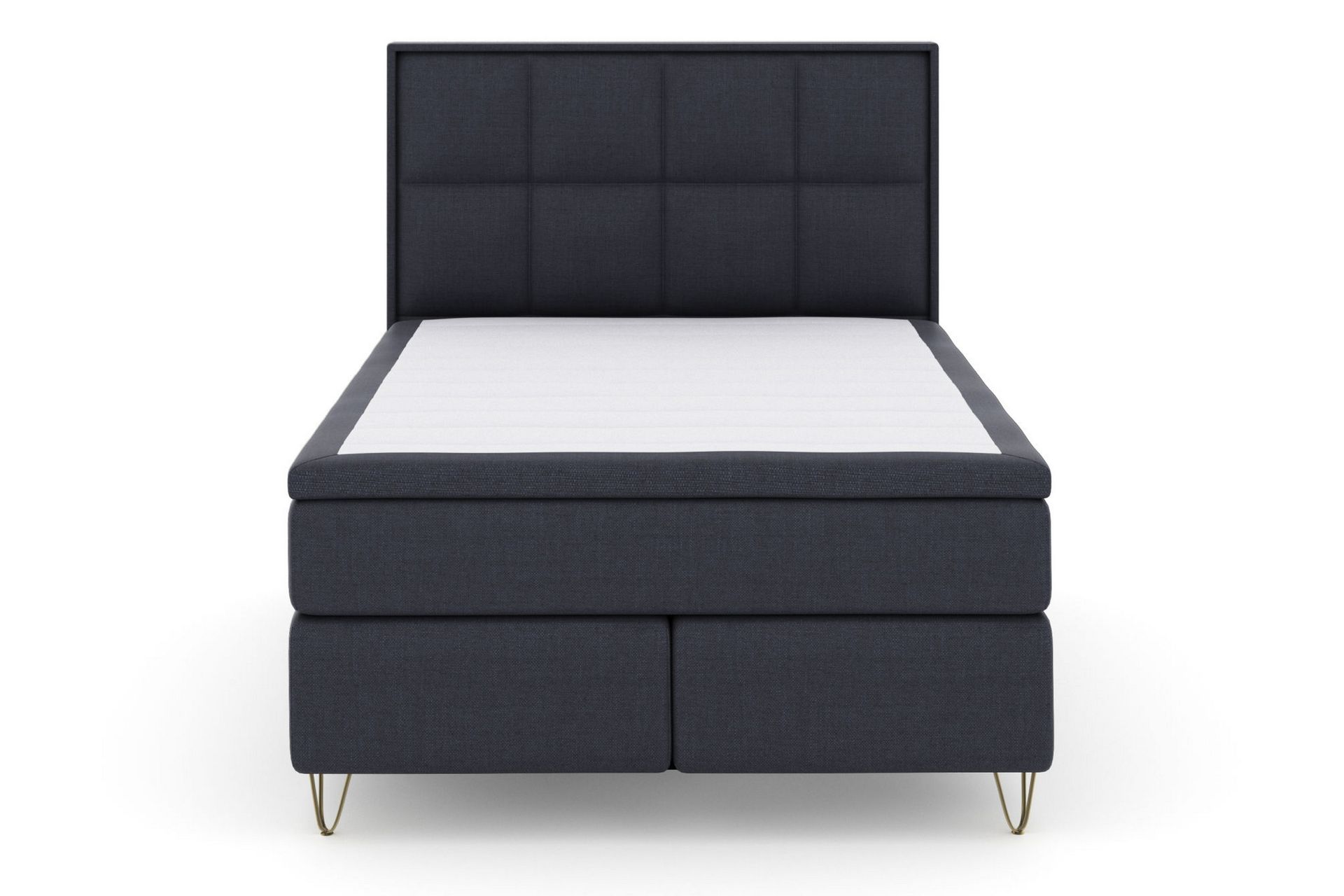 Select No 4 Komplett Sengepakke 140x200 Medium - Blå/V-formede Metallben - Møbler - Senger - Komplett sengepakke