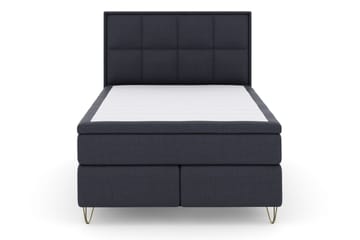 Select No 4 Komplett Sengepakke 140x200 Medium - Blå/V-formede Metallben - Møbler - Senger - Komplett sengepakke