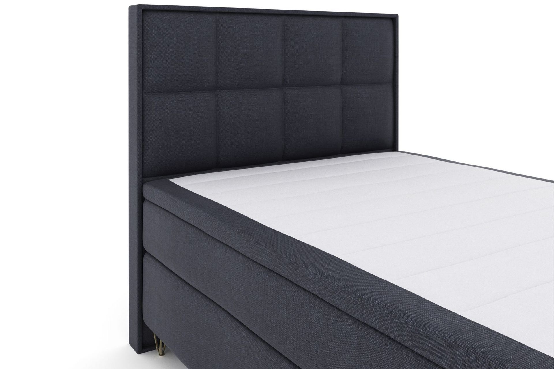 Select No 4 Komplett Sengepakke 140x200 Medium - Blå/V-formede Metallben - Møbler - Senger - Komplett sengepakke