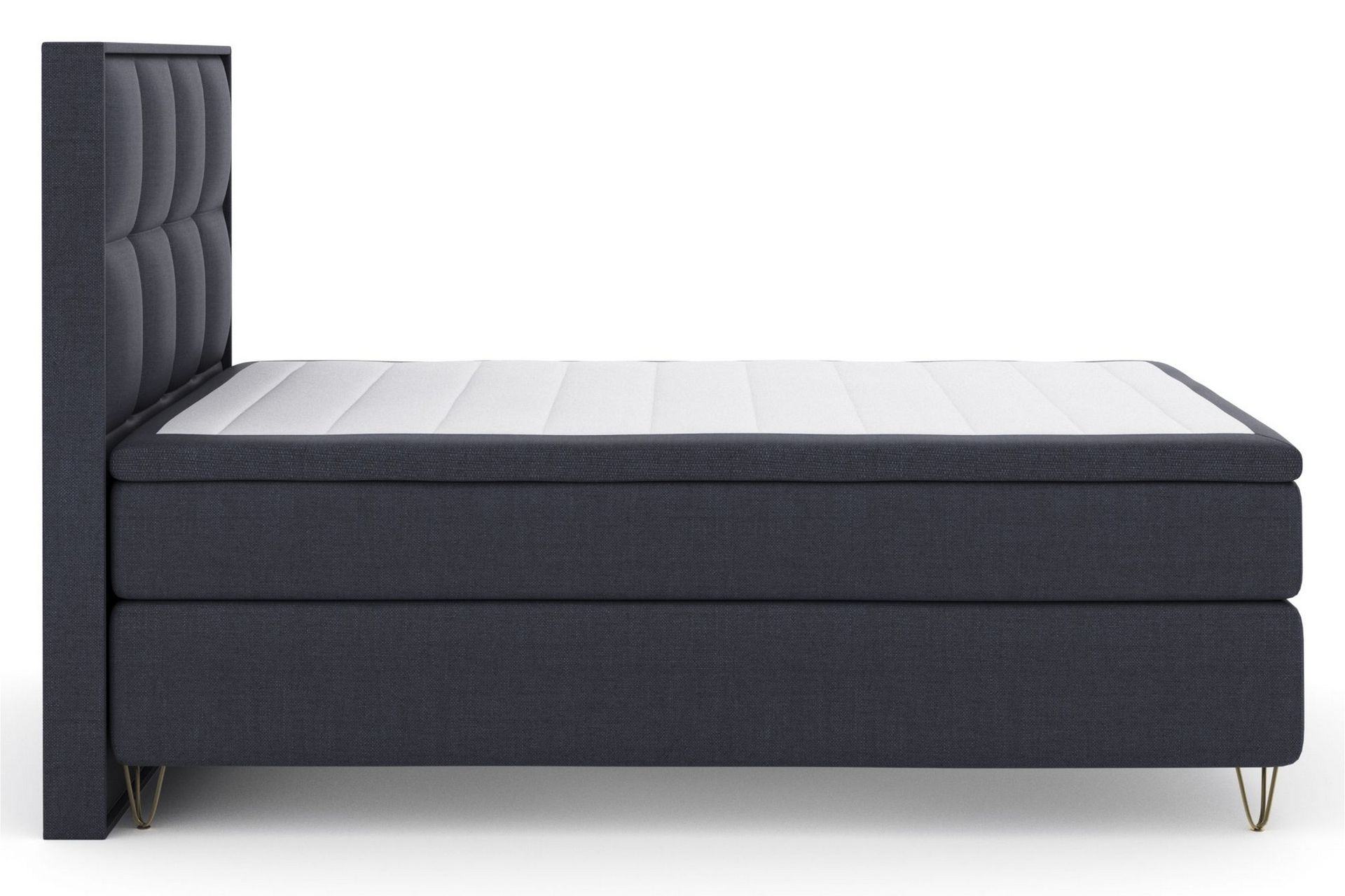 Select No 4 Komplett Sengepakke 140x200 Medium - Blå/V-formede Metallben - Møbler - Senger - Komplett sengepakke