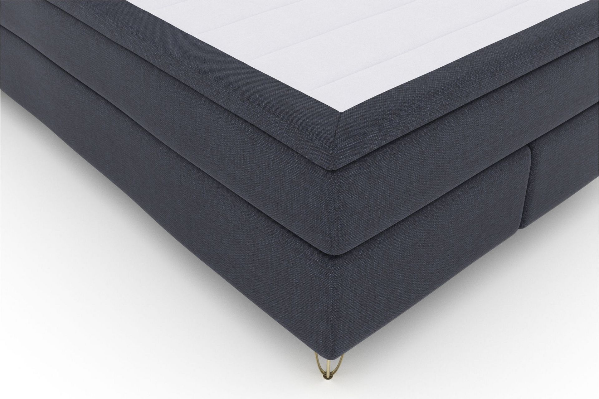 Select No 4 Komplett Sengepakke 140x200 Medium - Blå/V-formede Metallben - Møbler - Senger - Komplett sengepakke