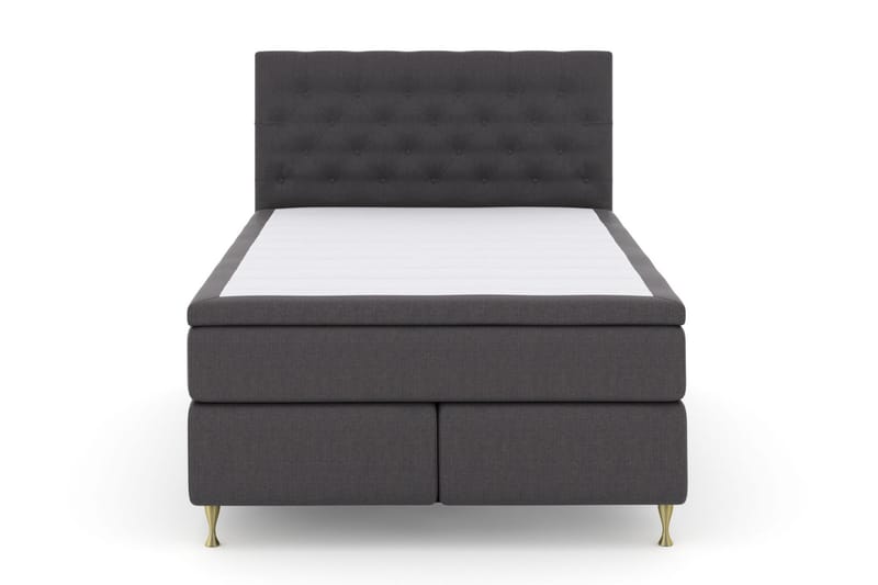 Select No 4 Komplett Sengepakke 140x200 Medium - Mørkegrå/Gullben - Møbler - Senger - Komplett sengepakke